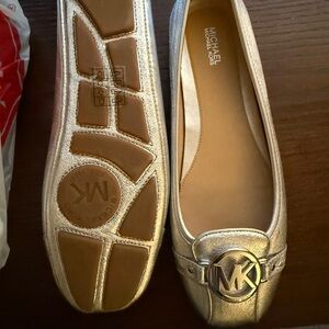 Michael Kors Women's Silver Ballet Flats